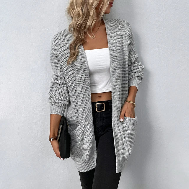 Olivia | Loose Knit Cardigan with Pockets