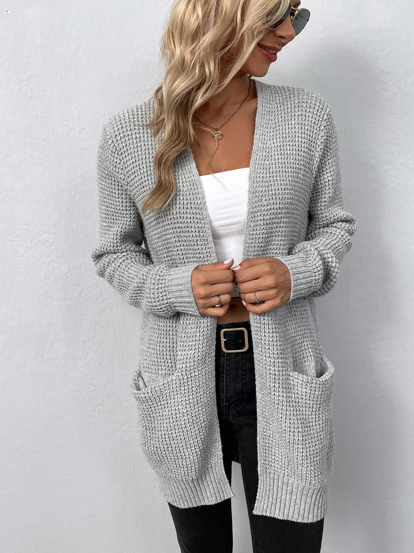 Olivia | Loose Knit Cardigan with Pockets