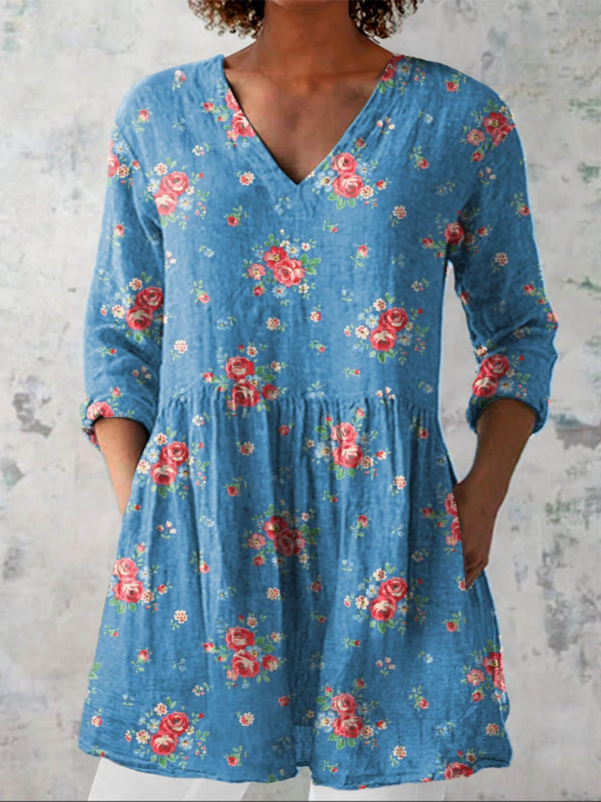 French Rose Linen Tunic – Lovely Comfort