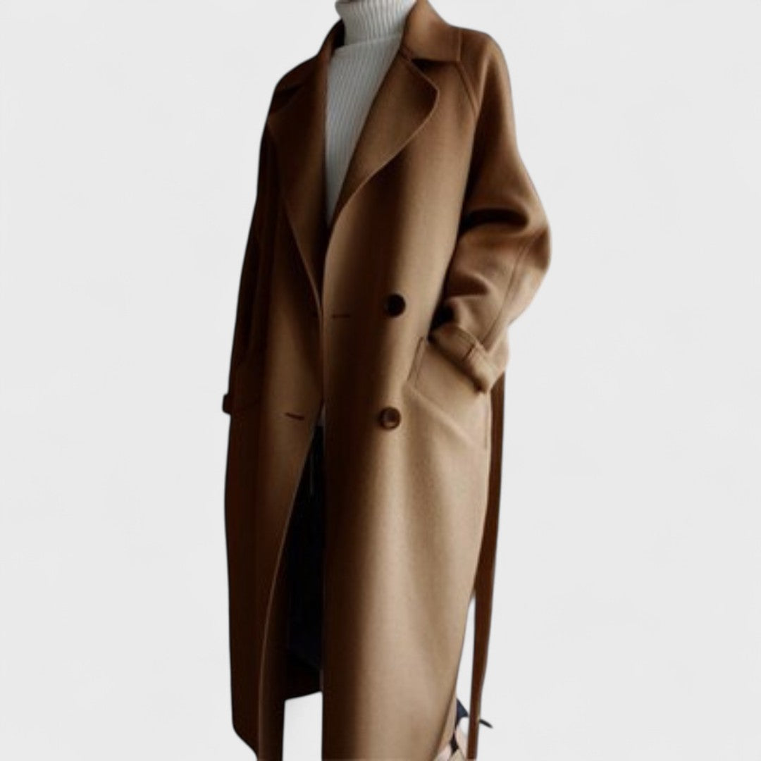 Anda™ | Long Classic Wool Coat