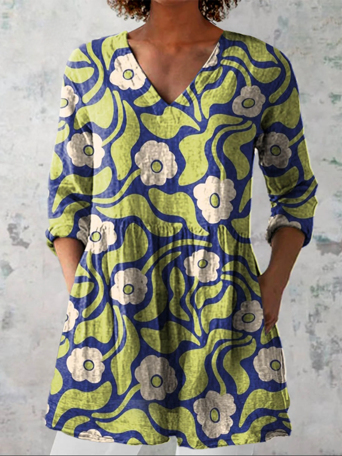 Lovely Vintage Floral Tunic – Timeless Grace