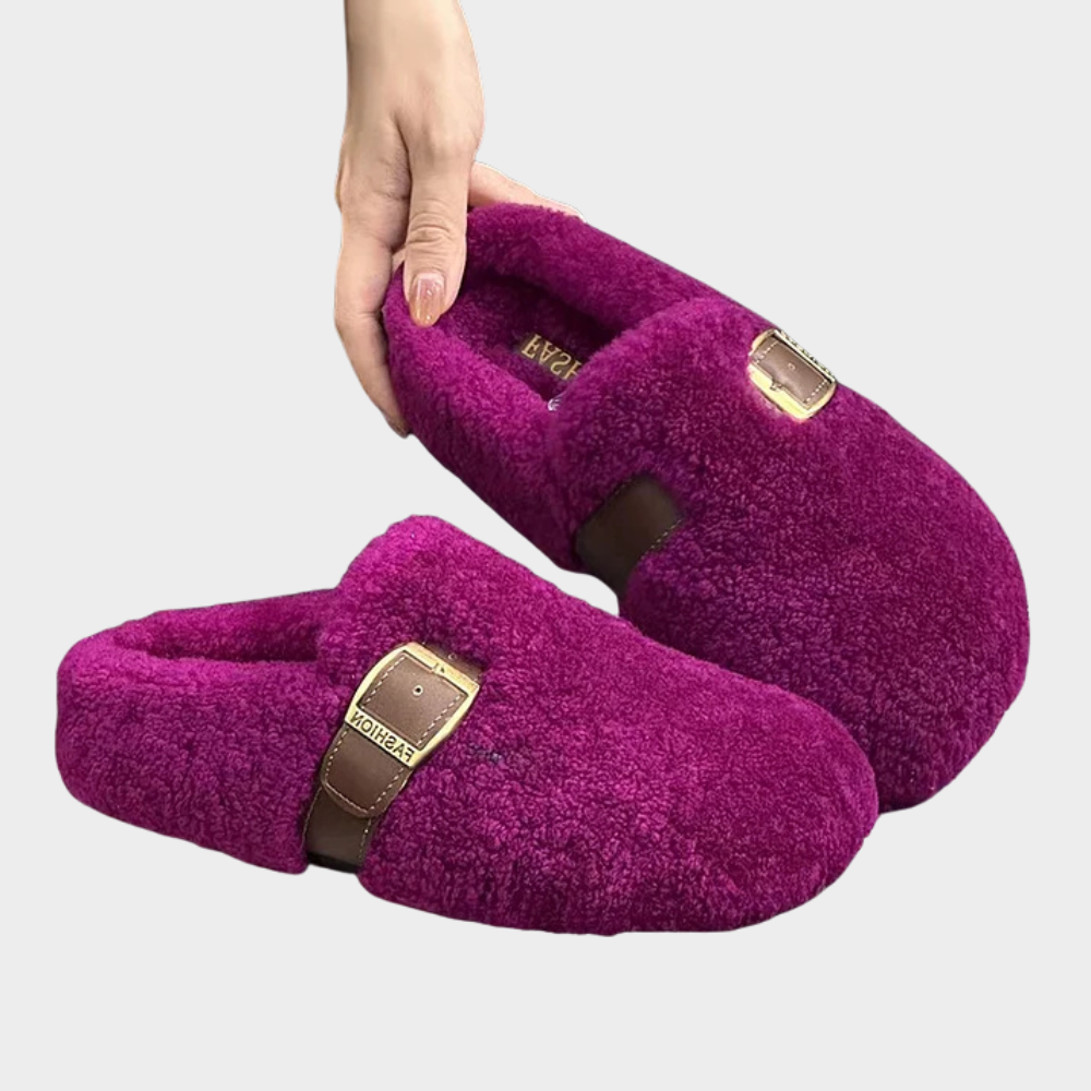 Elara™ | Warm Fluffy Loafers