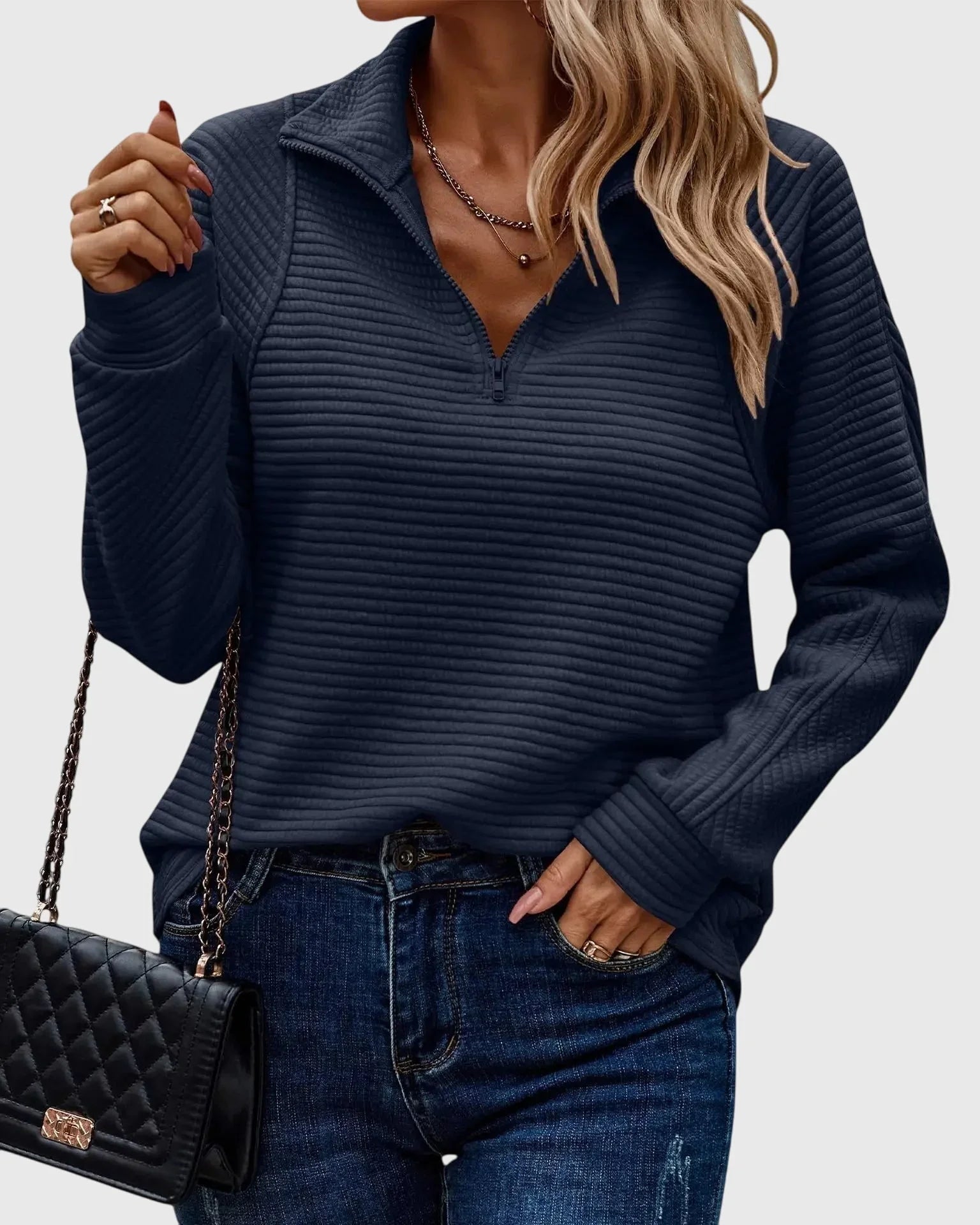 Molly | Elegant Half-Zip Sweater