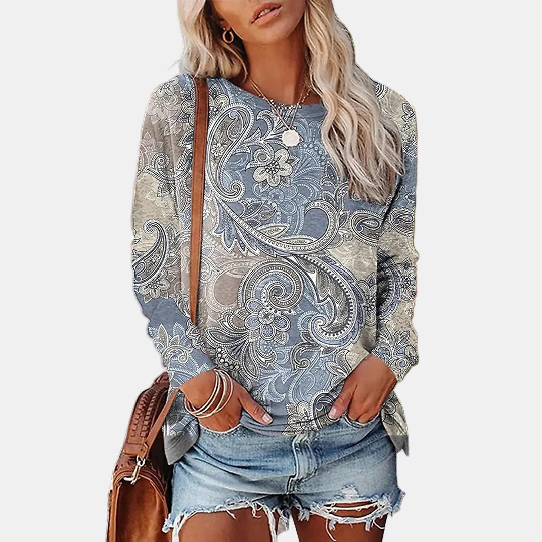 Kryssandra™ | Printed Pullover Sweater