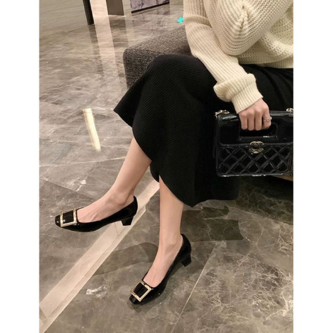 Everly & Rose Teona™ | Elegant Sandals with Square Toe and Medium Heel for a Refined Style