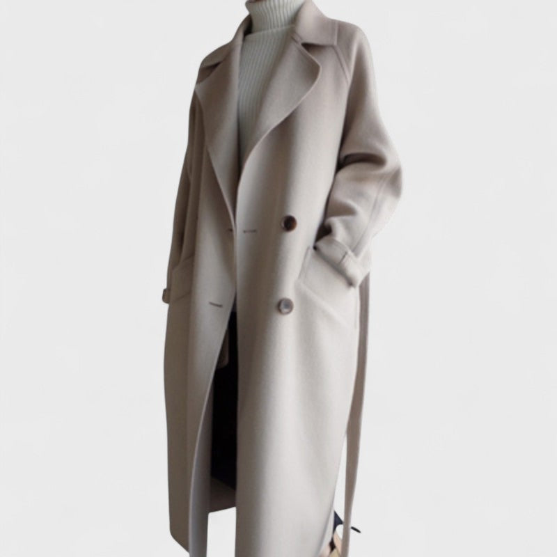 Anda™ | Long Classic Wool Coat
