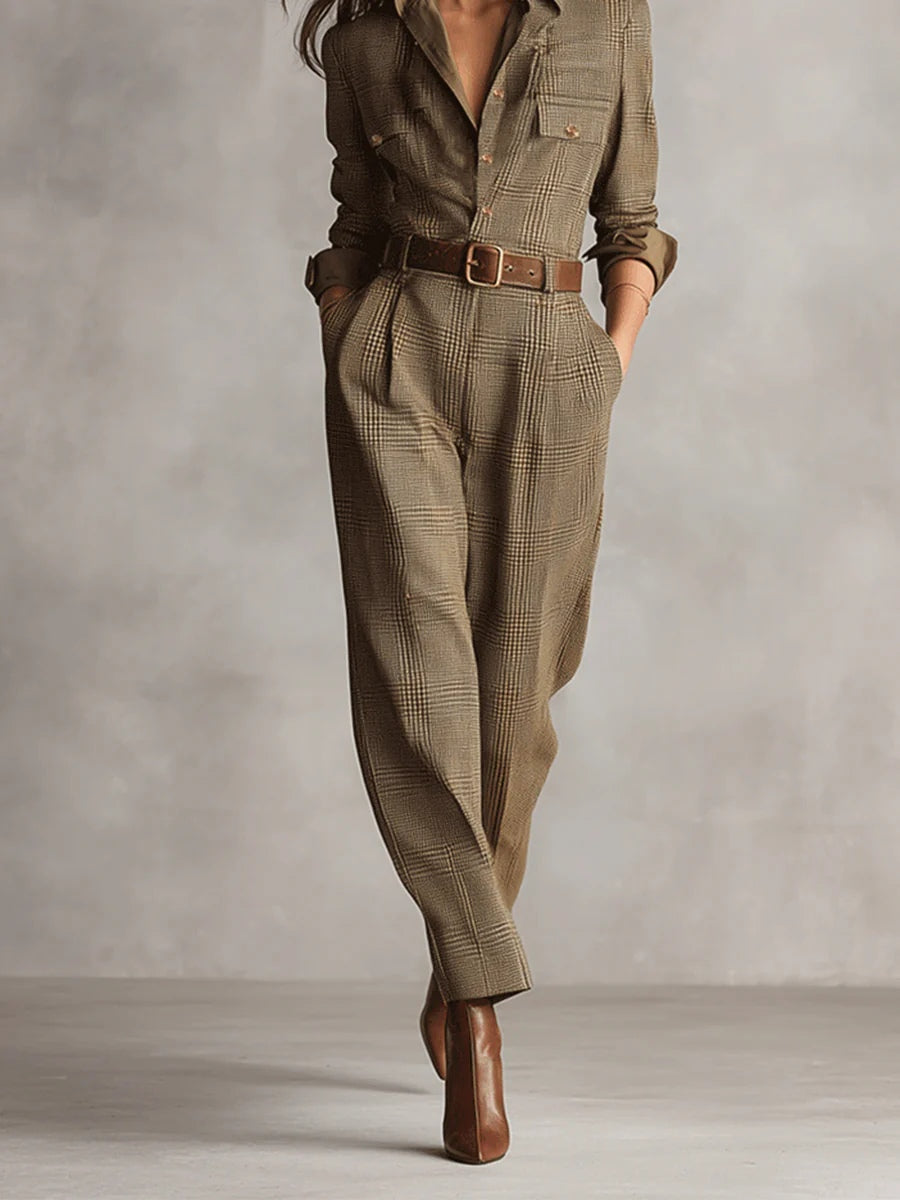 Sienna™ | Tweed Utility Jumpsuit