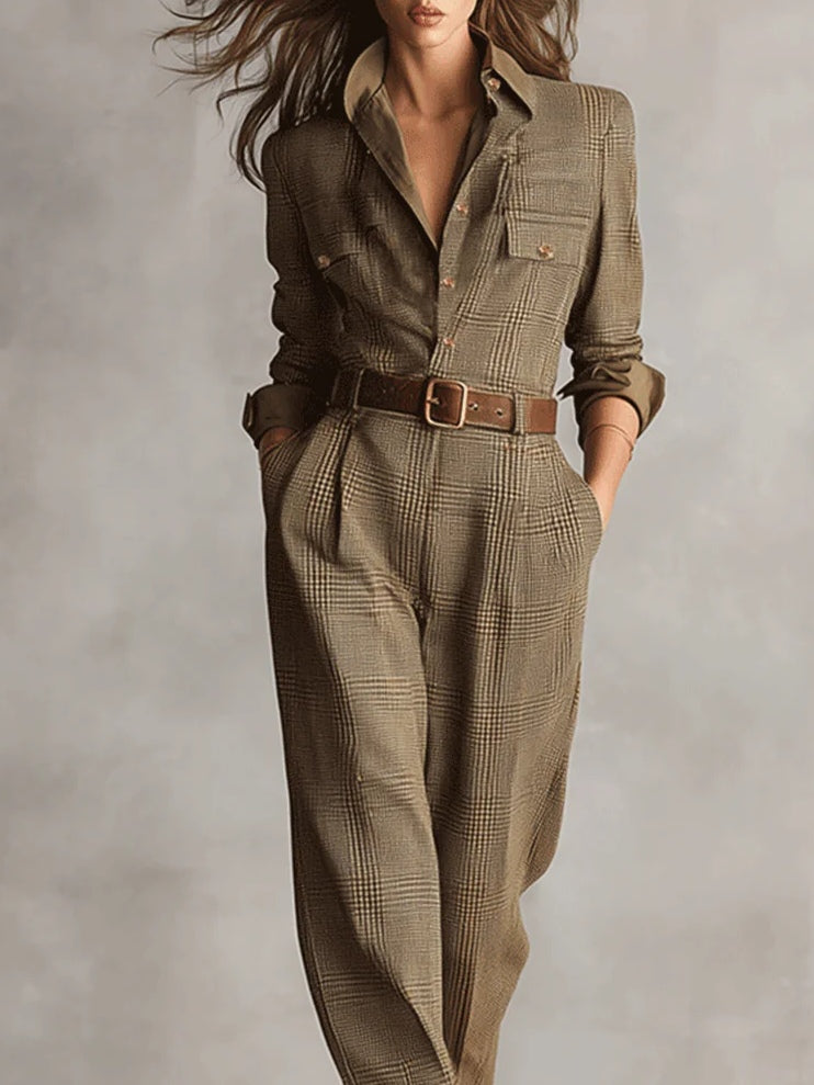 Sienna™ | Tweed Utility Jumpsuit