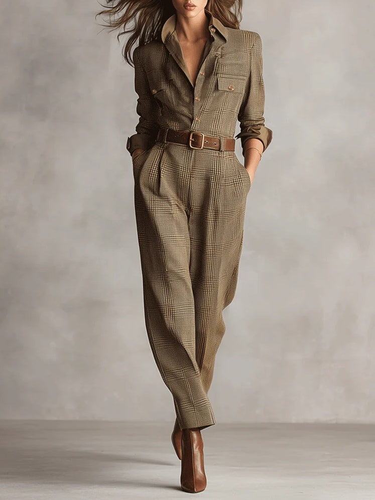 Sienna™ | Tweed Utility Jumpsuit