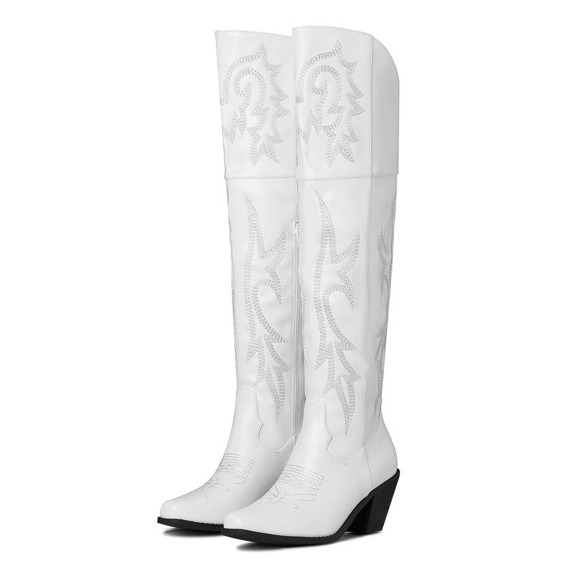 Cheyenne | Classic Over-the-Knee Cowboy Boots