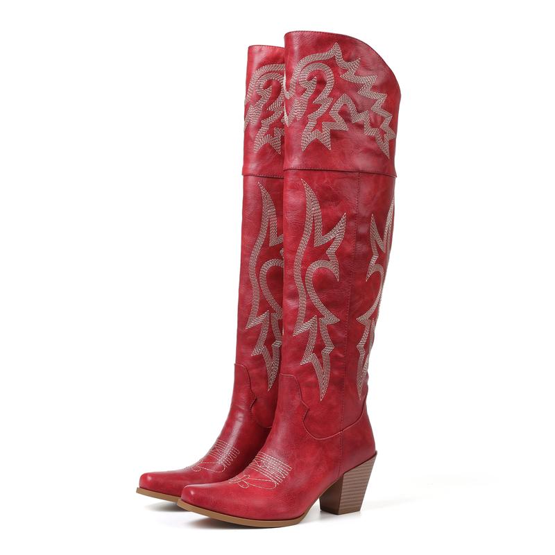 Cheyenne | Classic Over-the-Knee Cowboy Boots