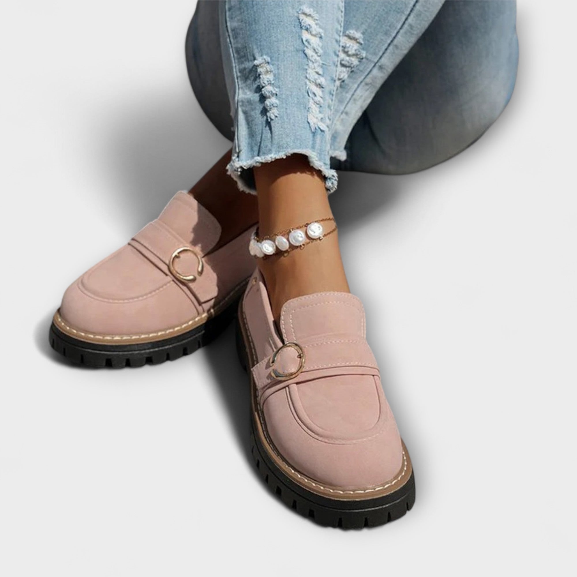 Lora – Elegant Casual Moccasins with Round Toe for a Sophisticated Look