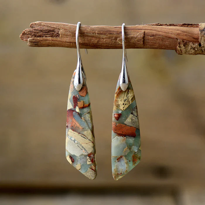 Maya™ | Unique Natural Stone Earrings