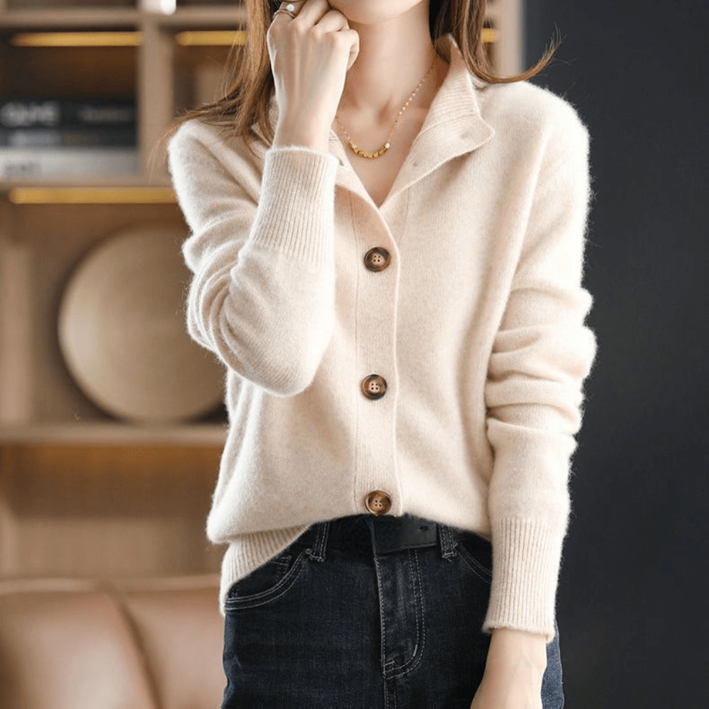 Annie - Knitted Cashmere Cardigan