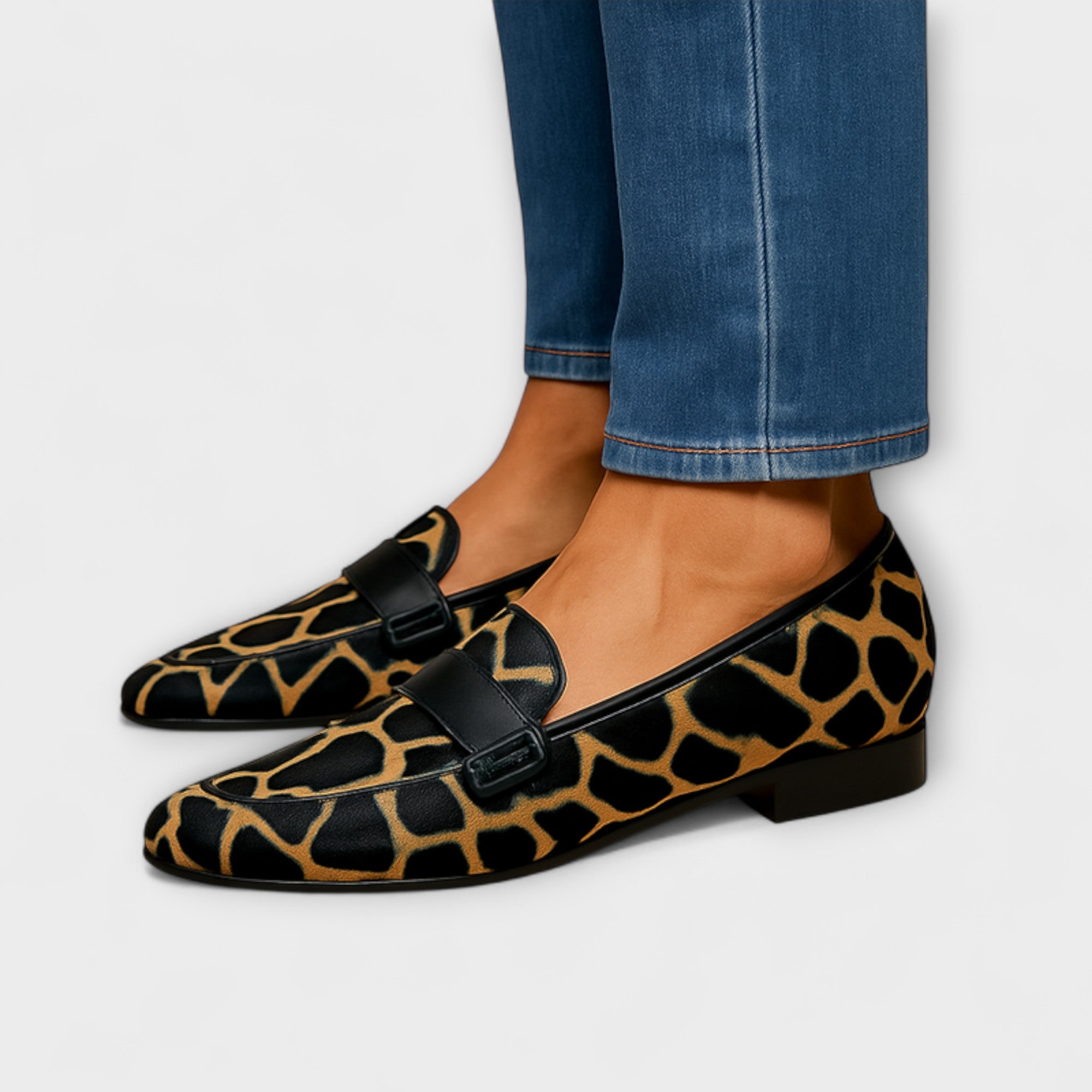 Everly & Rose - Elegant Leopard Print Loafers for an Exceptional Style