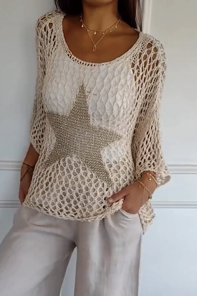 Sofia | Elegant Knit Sweater with Star