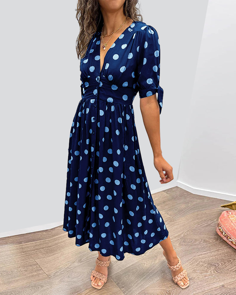 Bailey™ | Elegant Polka Dot Dress