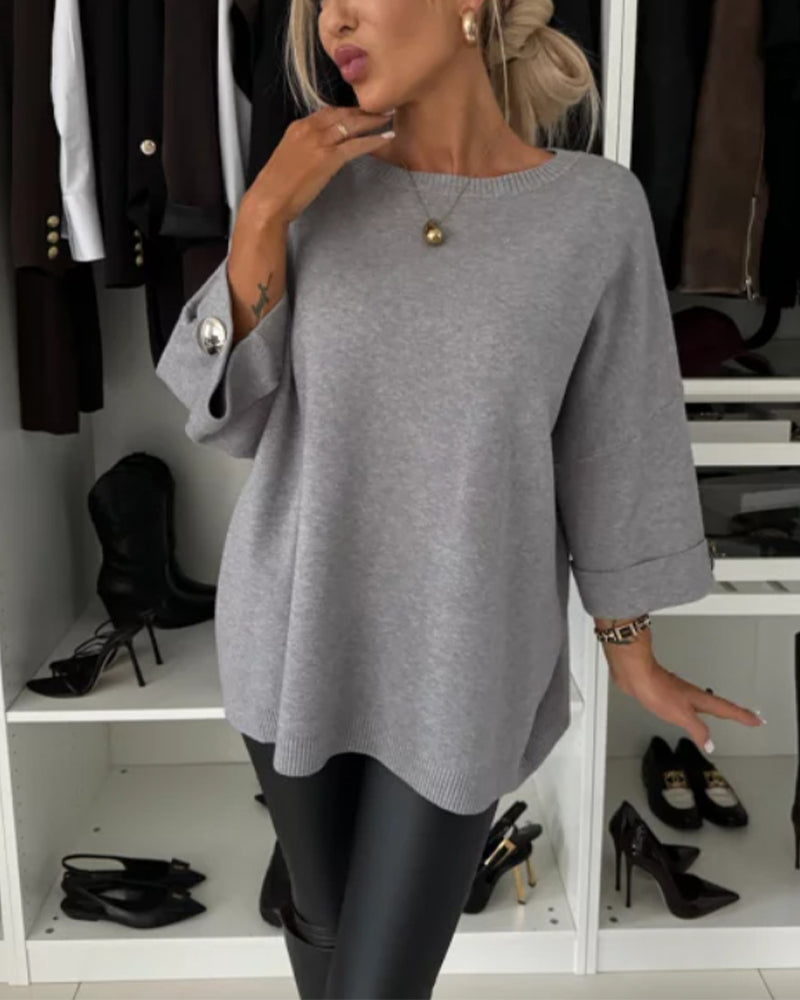 Luna | Elegant Knit Blouse