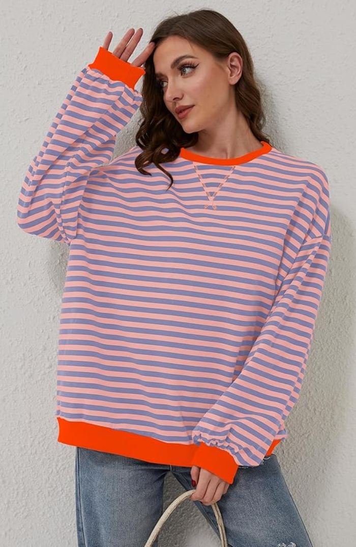 Ayla | Striped Oversized Sweater