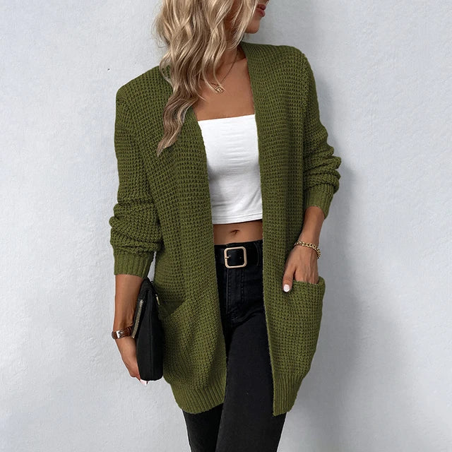 Olivia | Loose Knit Cardigan with Pockets