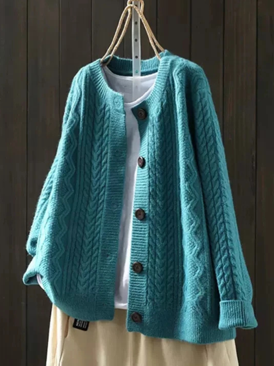 Lorenza™ - Cable Knit Cardigan