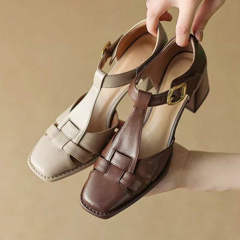 Michela - Square Toe Sandals