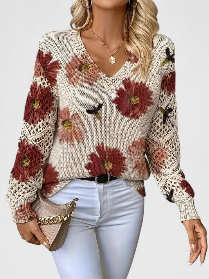 Mae™ | Elegant Sweater with Floral Pattern