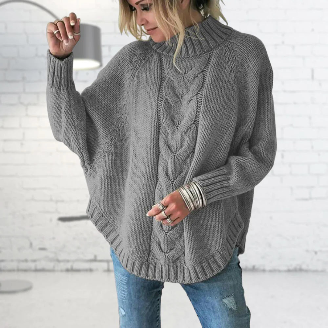 Charlotte | Knitted Sweater with Cable Pattern