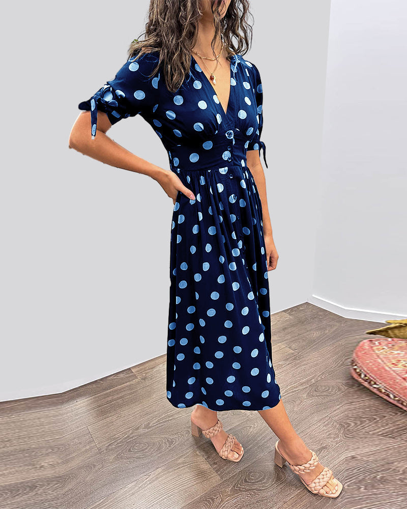Bailey™ | Elegant Polka Dot Dress
