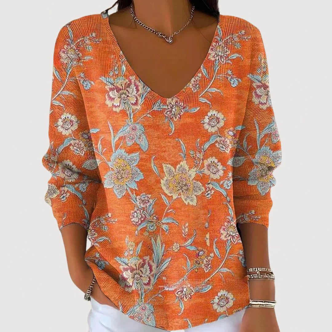 Claire™ | Cozy V-Neck Sweater