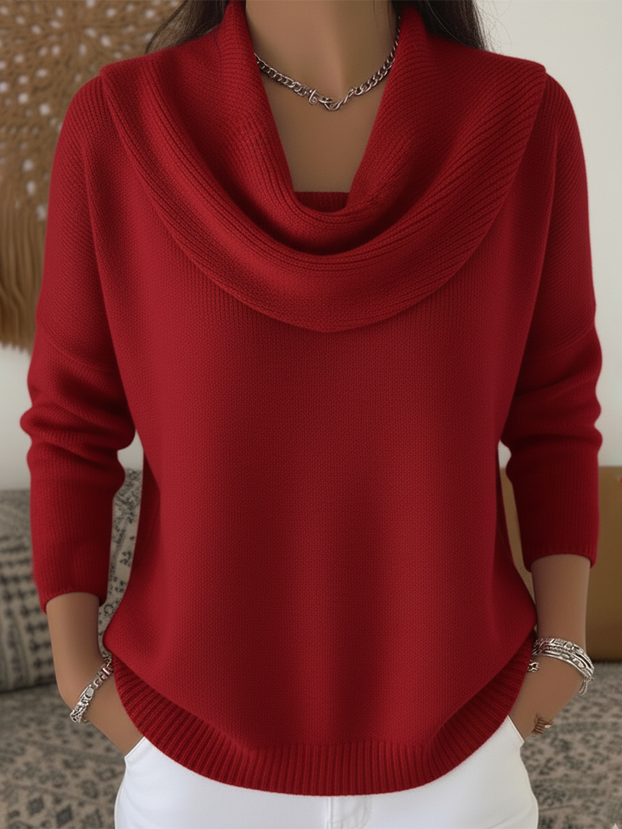 Carolia™ | Stylish Cowl Collar Sweater