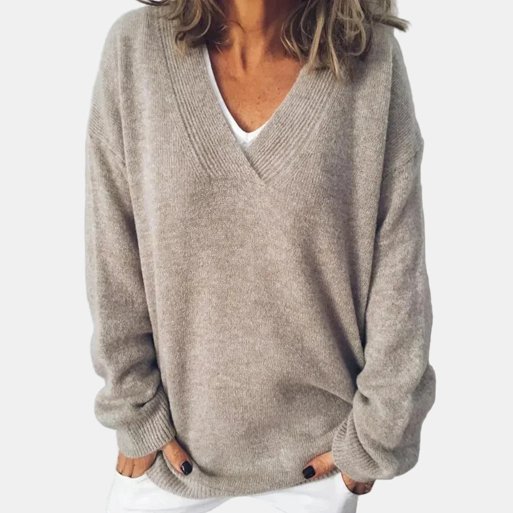 Tova™ | Soft V-Neck Sweater