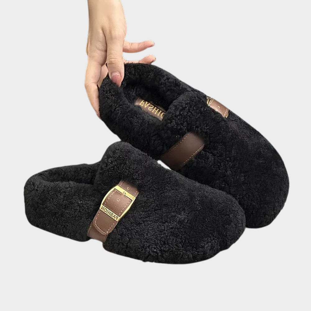 Elara™ | Warm Fluffy Loafers