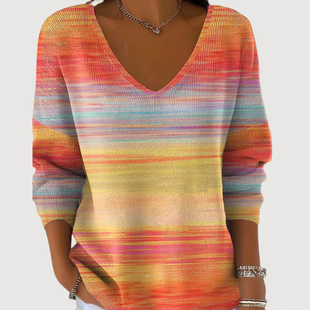 Chloe™ | Cozy V-Neck Sweater