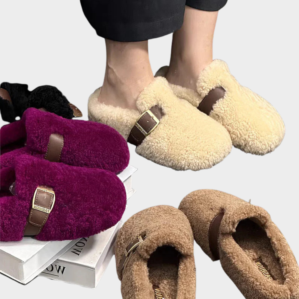 Elara™ | Warm Fluffy Loafers
