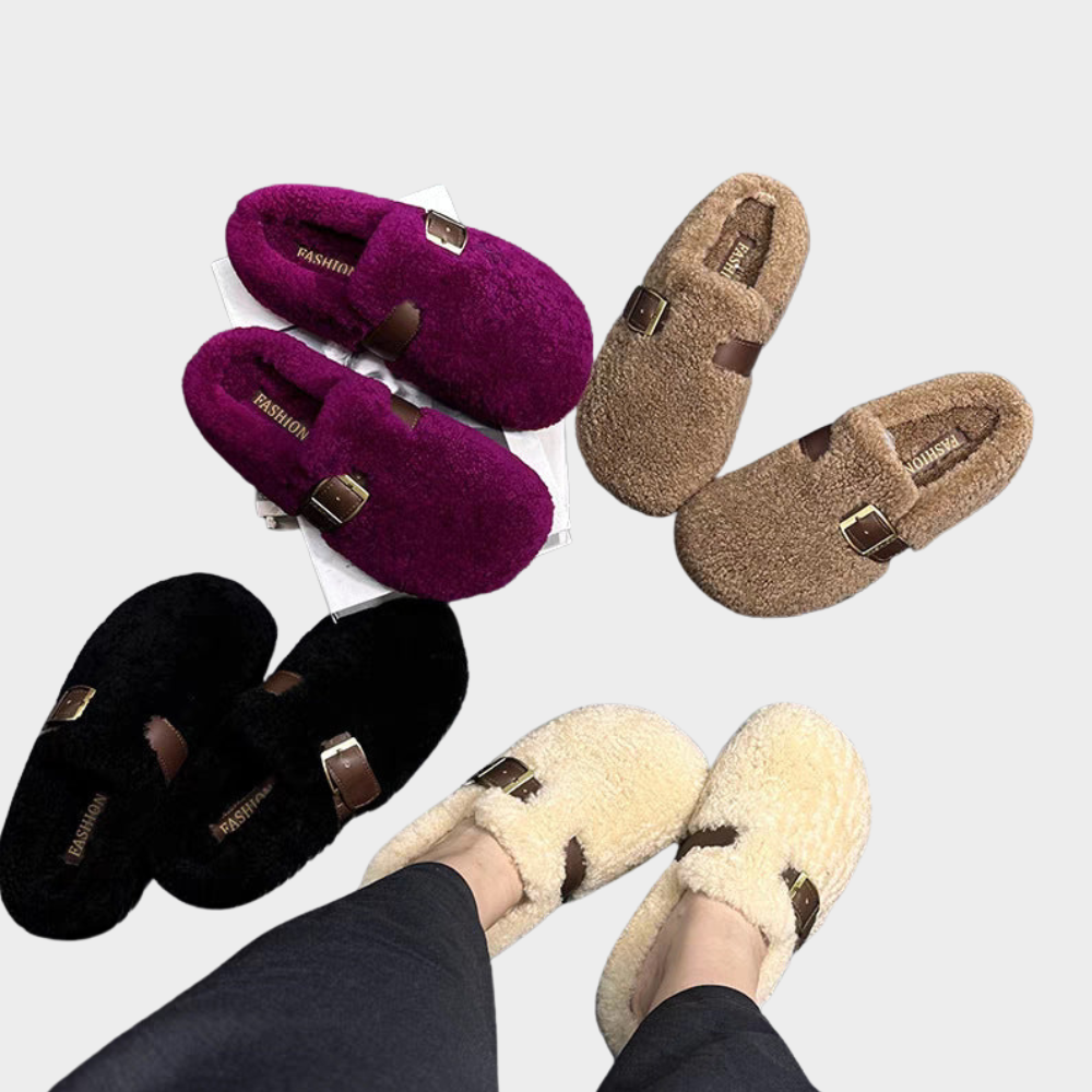 Elara™ | Warm Fluffy Loafers