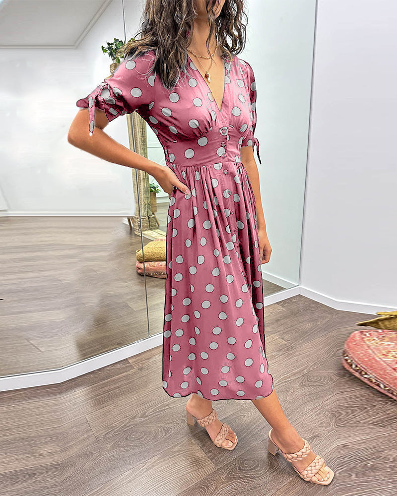 Bailey™ | Elegant Polka Dot Dress