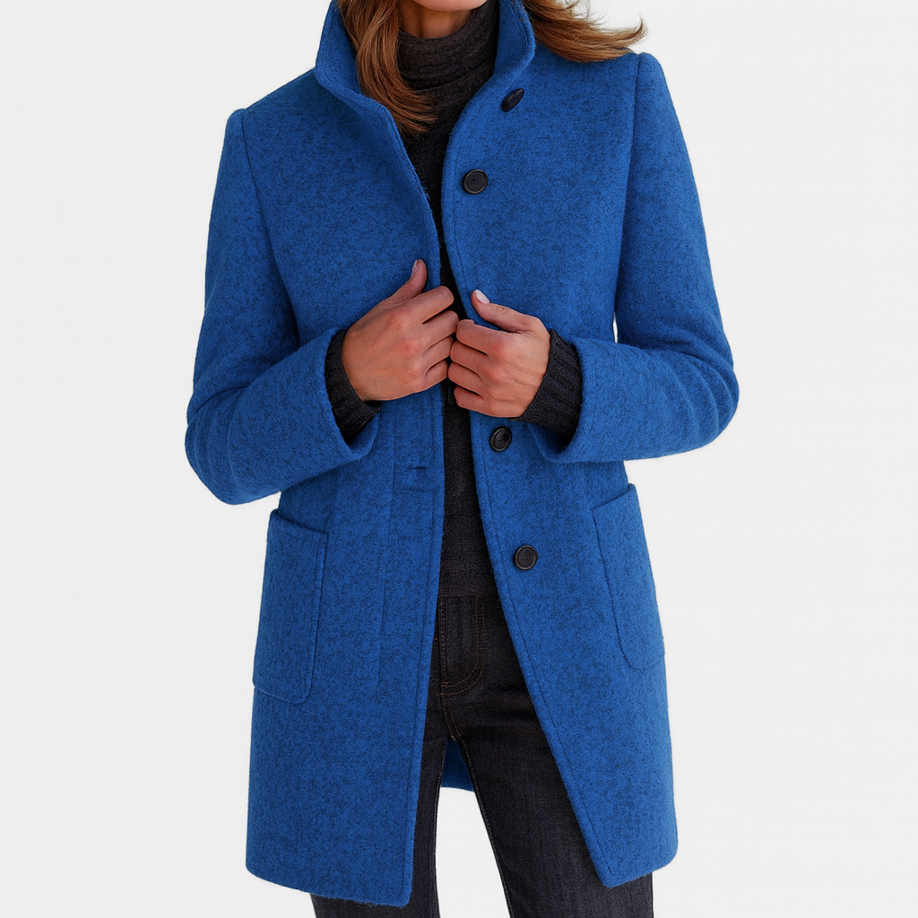 Zana | Women's Coat with High Collar