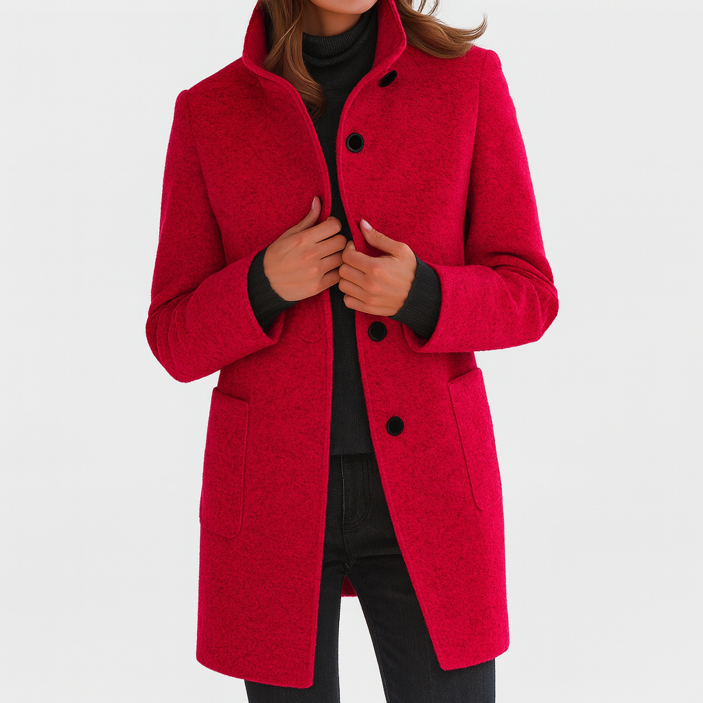 Zana | Women's Coat with High Collar
