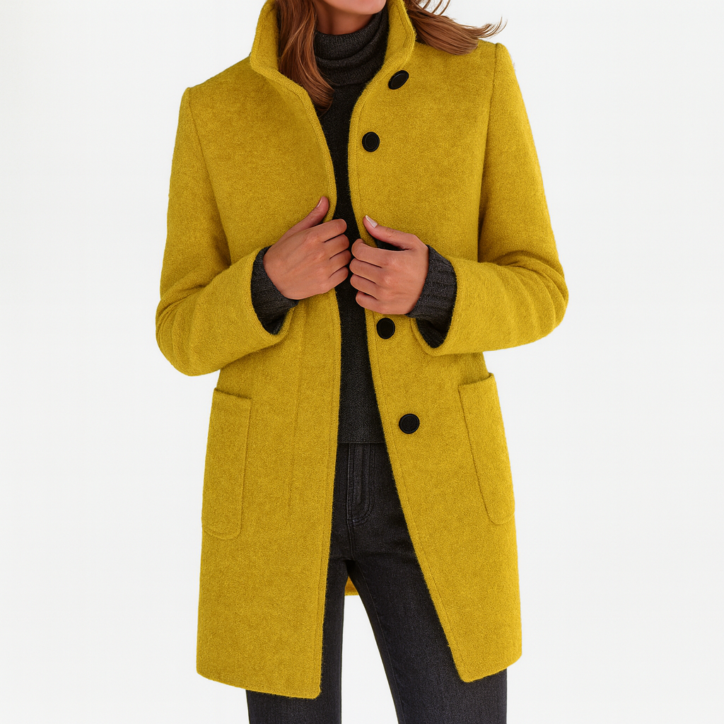 Zana | Women's Coat with High Collar