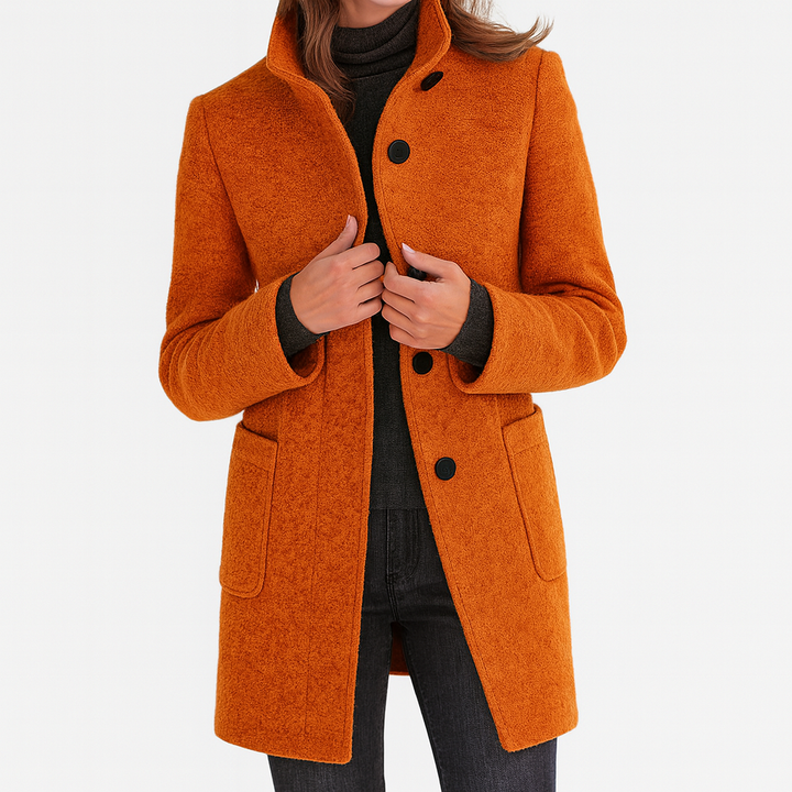 Zana | Women's Coat with High Collar
