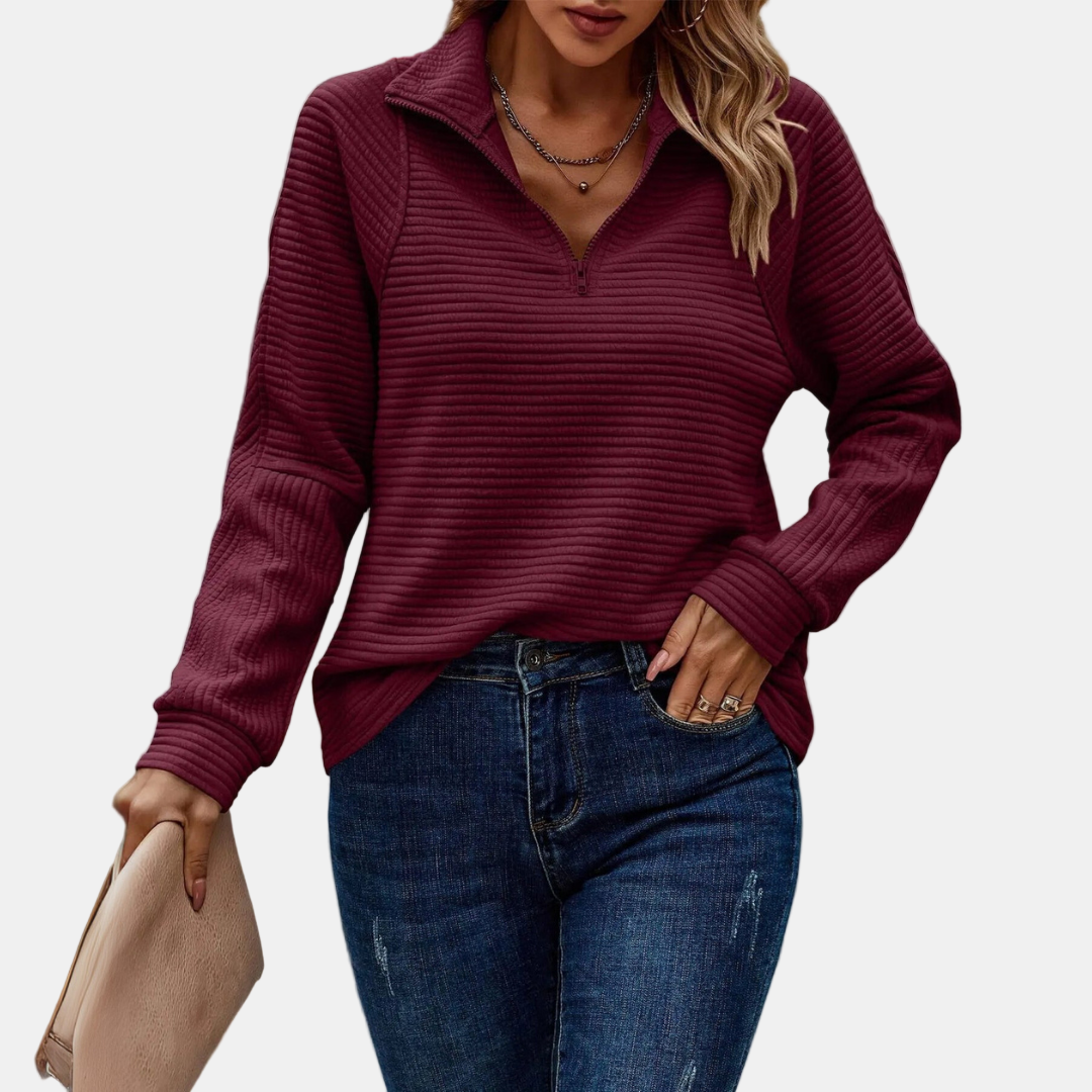 Maevira™ | Half-Zip Detailed Pullover