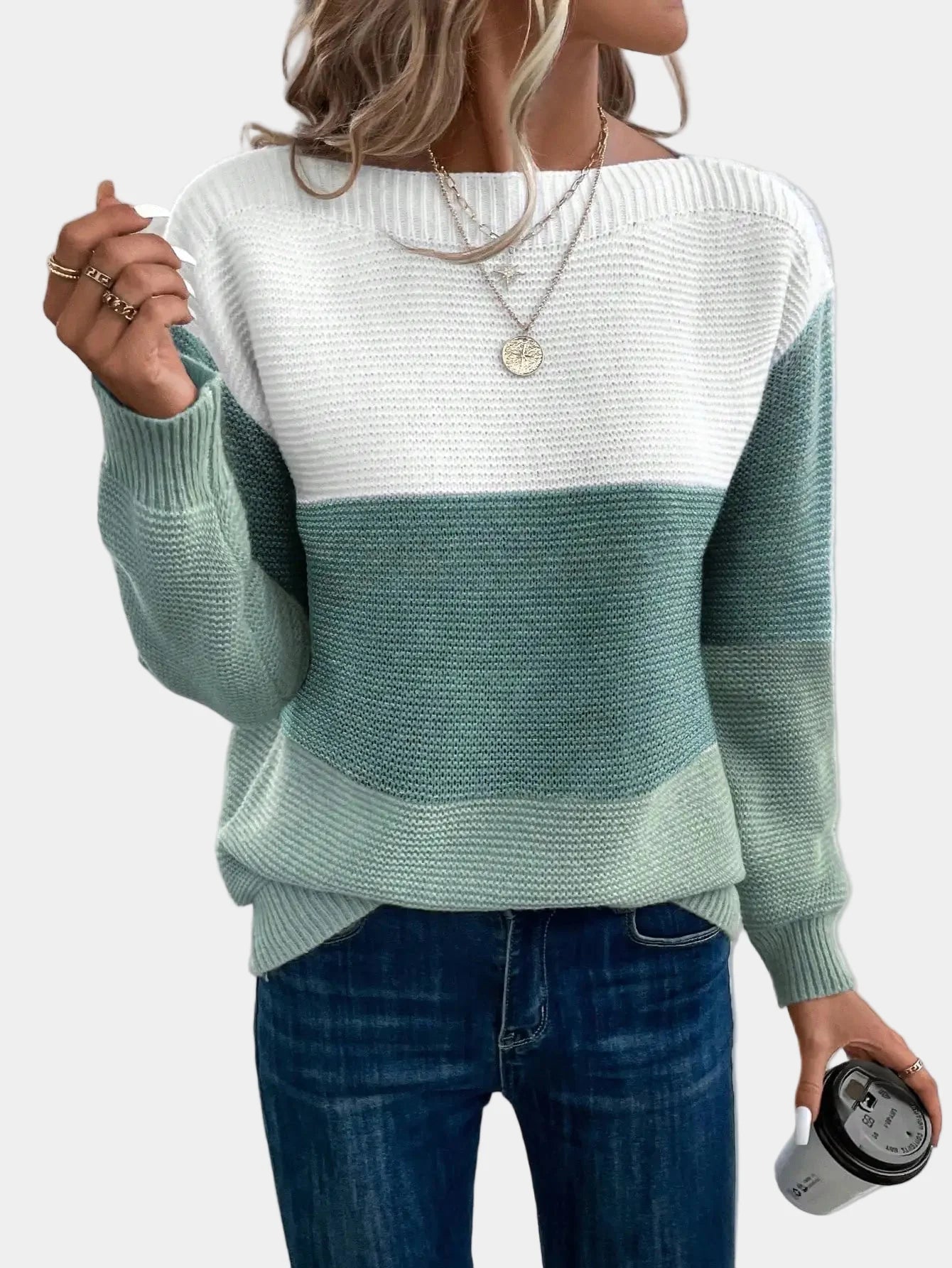 Cyraline™ | Stylish Ombre Knit Sweater