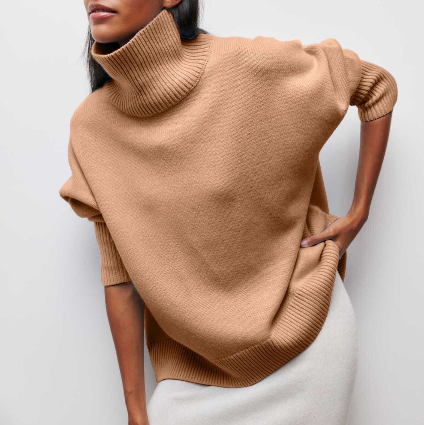 Amelia - Elegant Knit Turtleneck Sweater