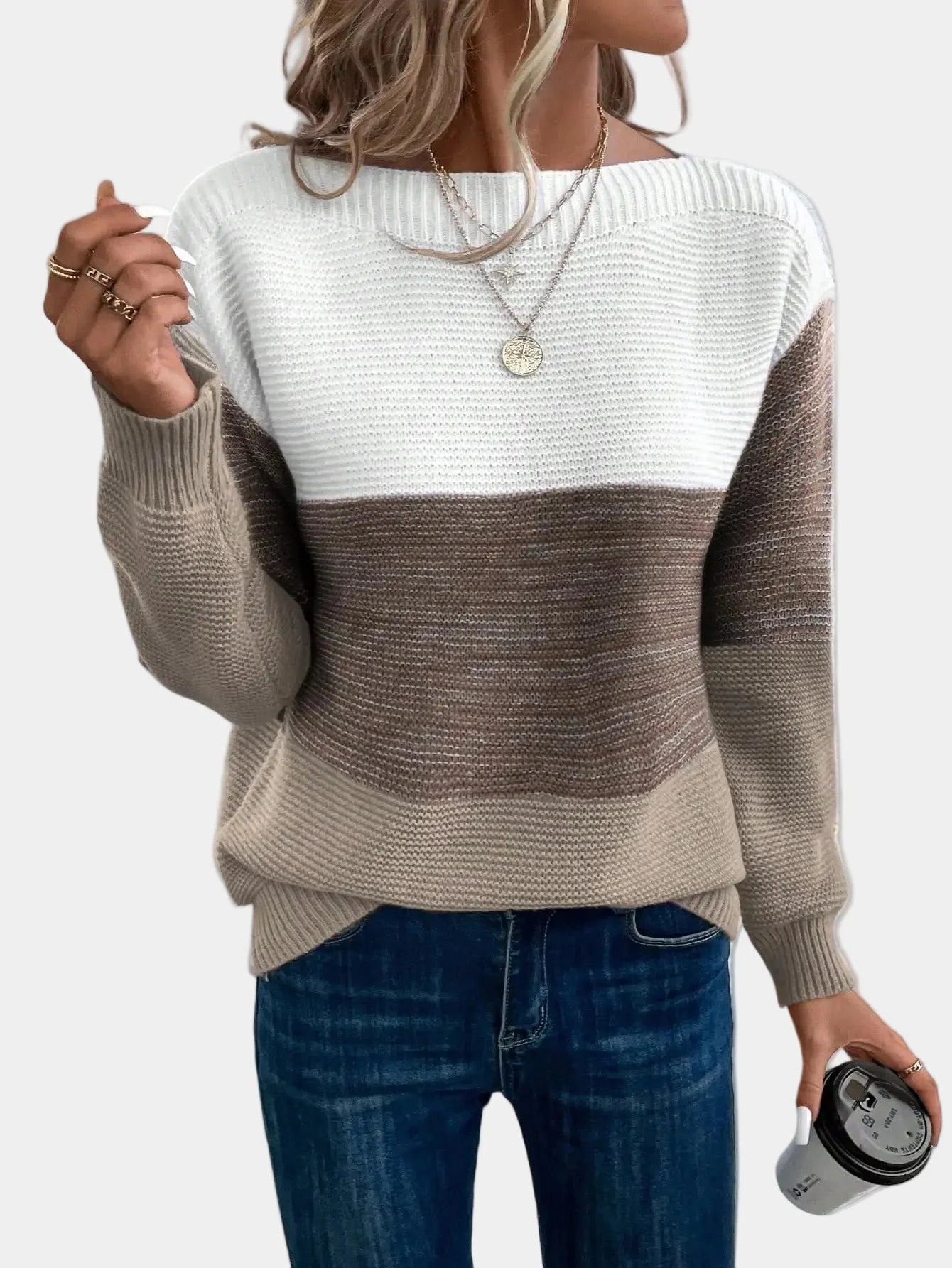 Cyraline™ | Stylish Ombre Knit Sweater