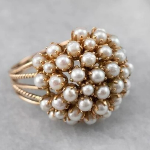 Bush™ | Inlaid Pearls Ring