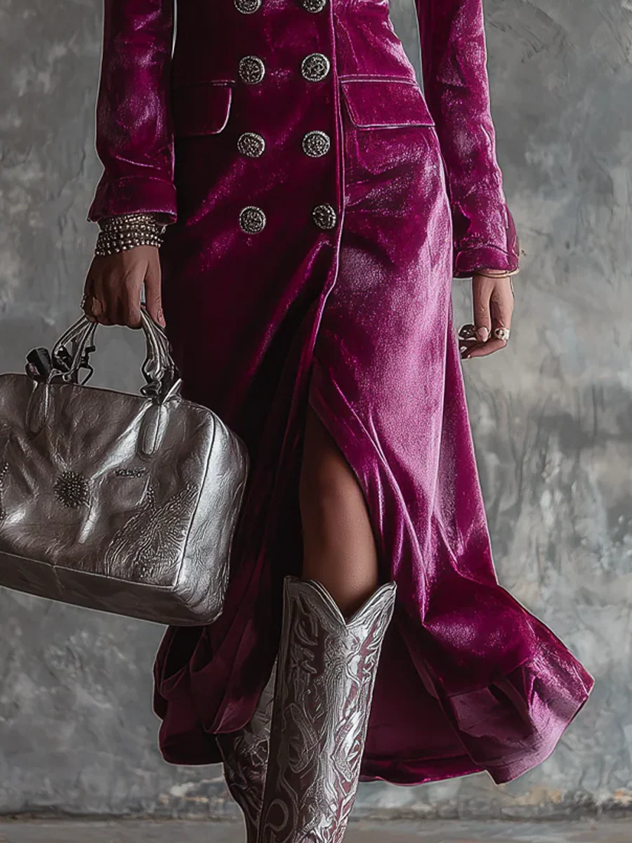 Vera™ | Velvet Blazer Maxi Dress