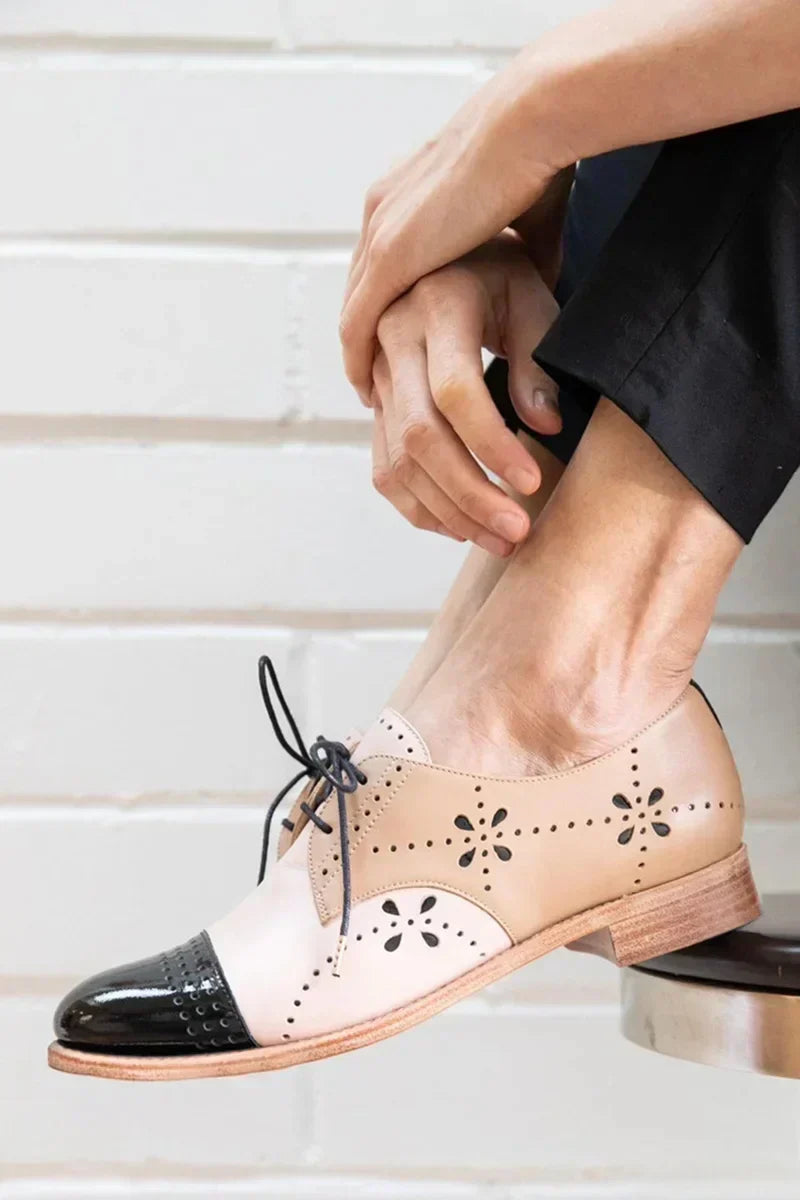 Desiree | Two-Tone Oxford Shoes