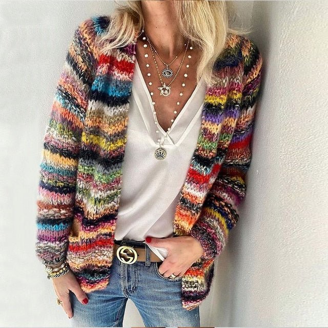Catherine™ | Cozy Multicolor Cardigan
