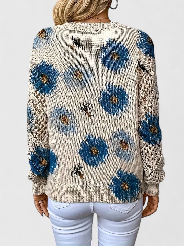 Mae™ | Elegant Sweater with Floral Pattern